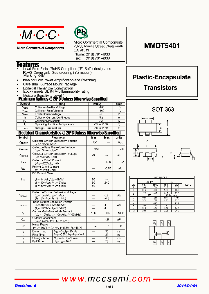 MMDT540111_5936155.PDF Datasheet