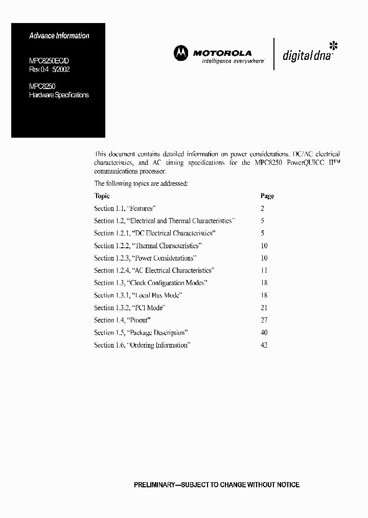 MPC8250EC_5958425.PDF Datasheet