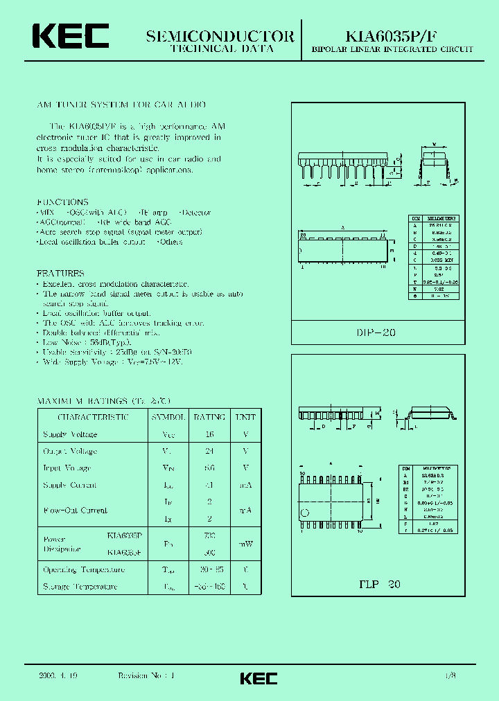 KIA6035P_5957477.PDF Datasheet