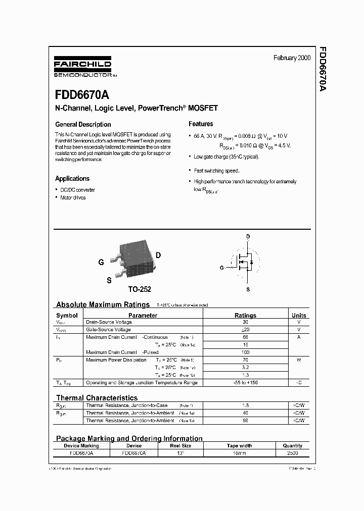 FDD6670A_5967743.PDF Datasheet