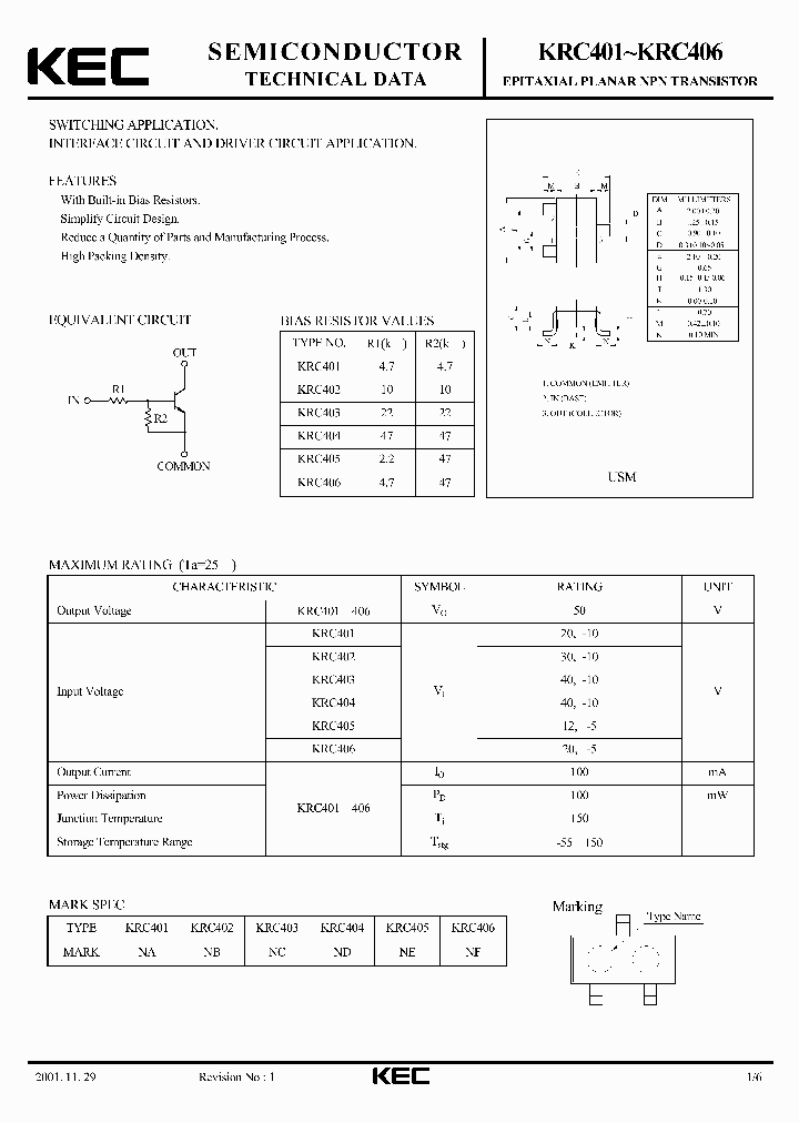 KRC401_5967011.PDF Datasheet