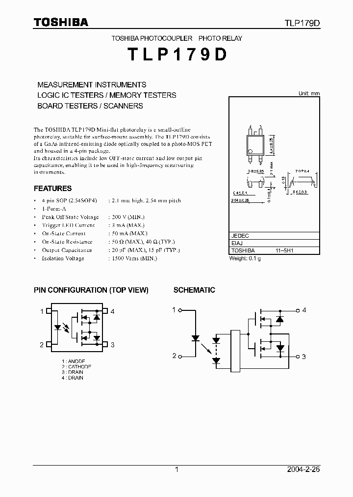 TLP179D_5998030.PDF Datasheet