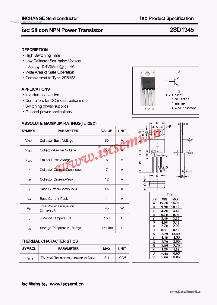 2SD1345_6042123.PDF Datasheet
