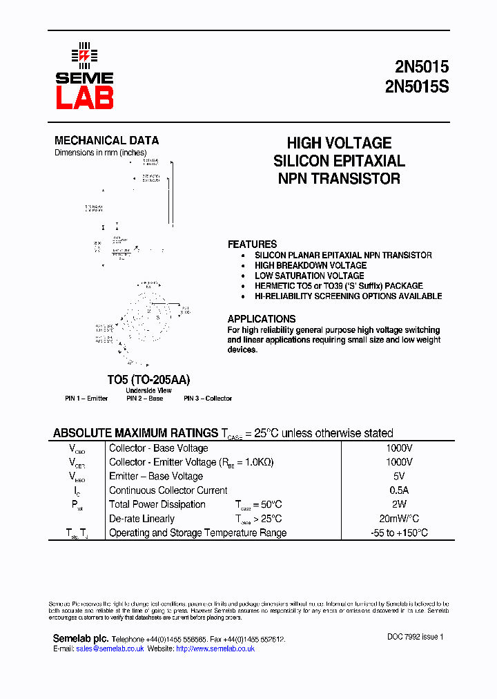 2N5015_6046059.PDF Datasheet