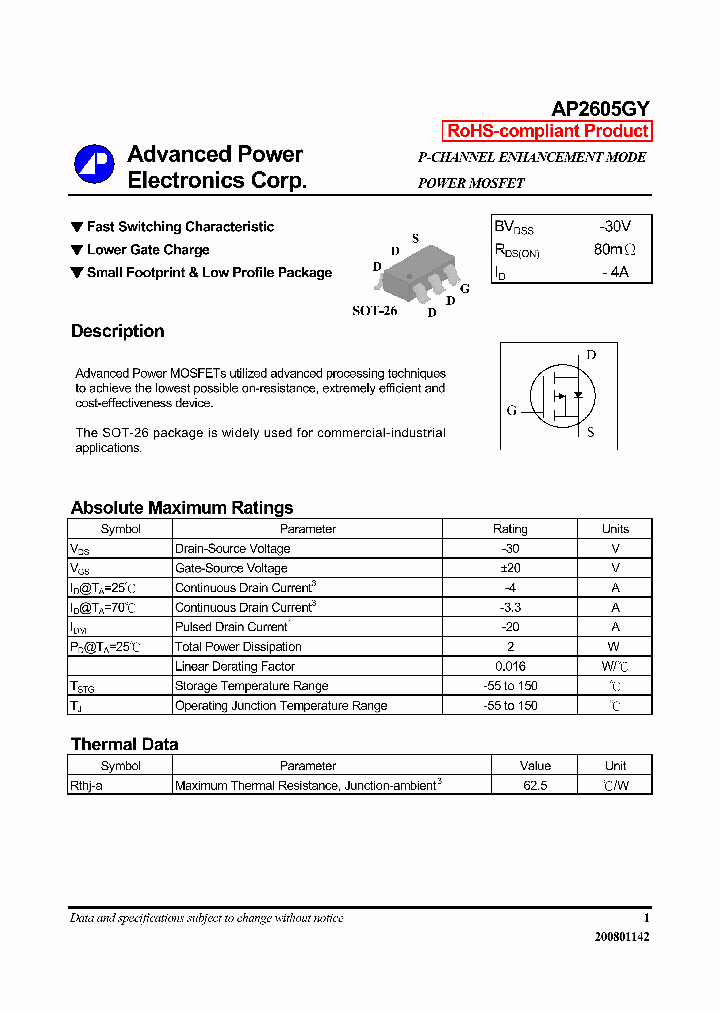 AP2605GY_6048657.PDF Datasheet