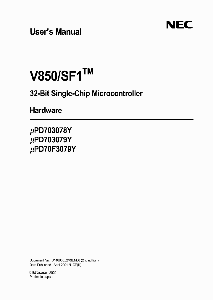 UPD70F3079YGF-3BA_6064909.PDF Datasheet