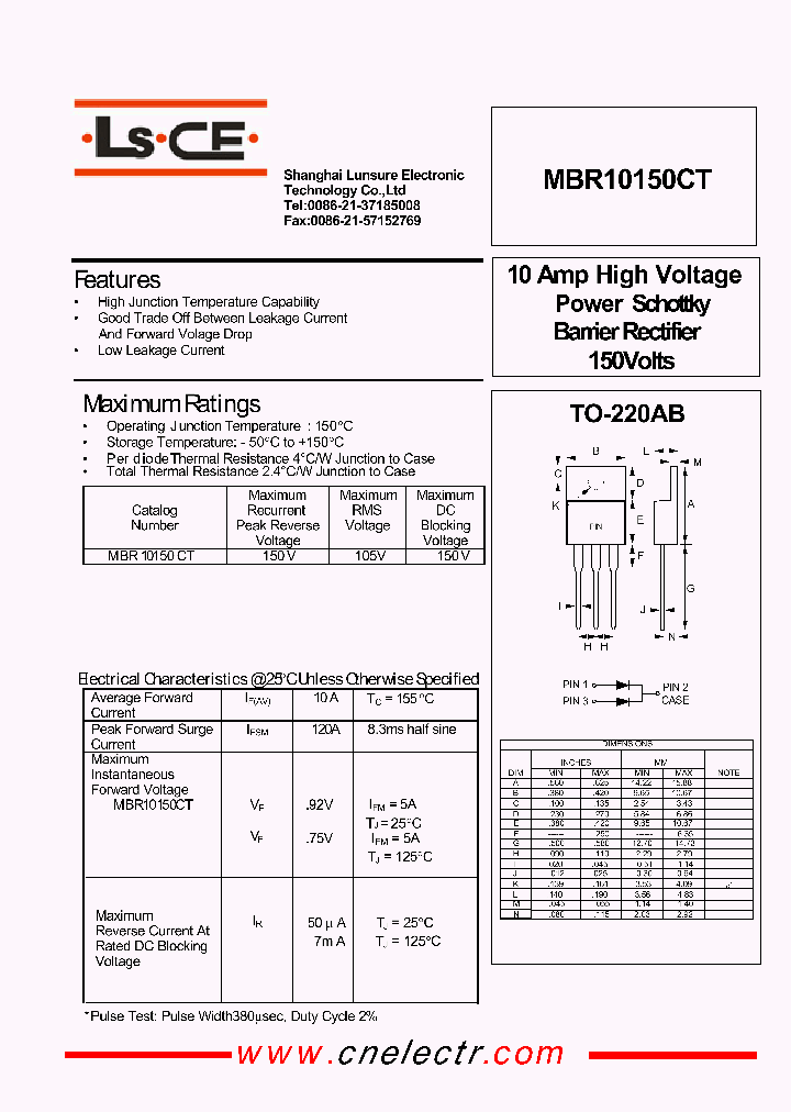 MBR10150CT_6084228.PDF Datasheet