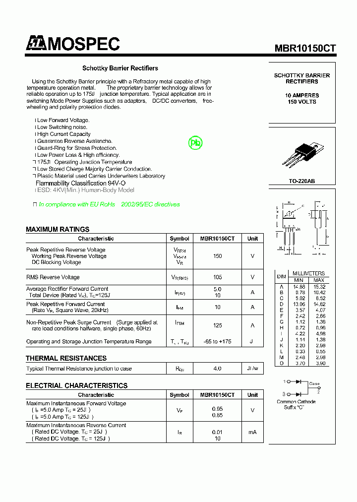 MBR10150CT_6084230.PDF Datasheet