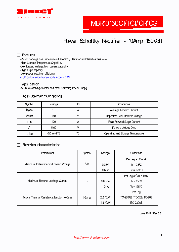 MBR10150CT_6084236.PDF Datasheet