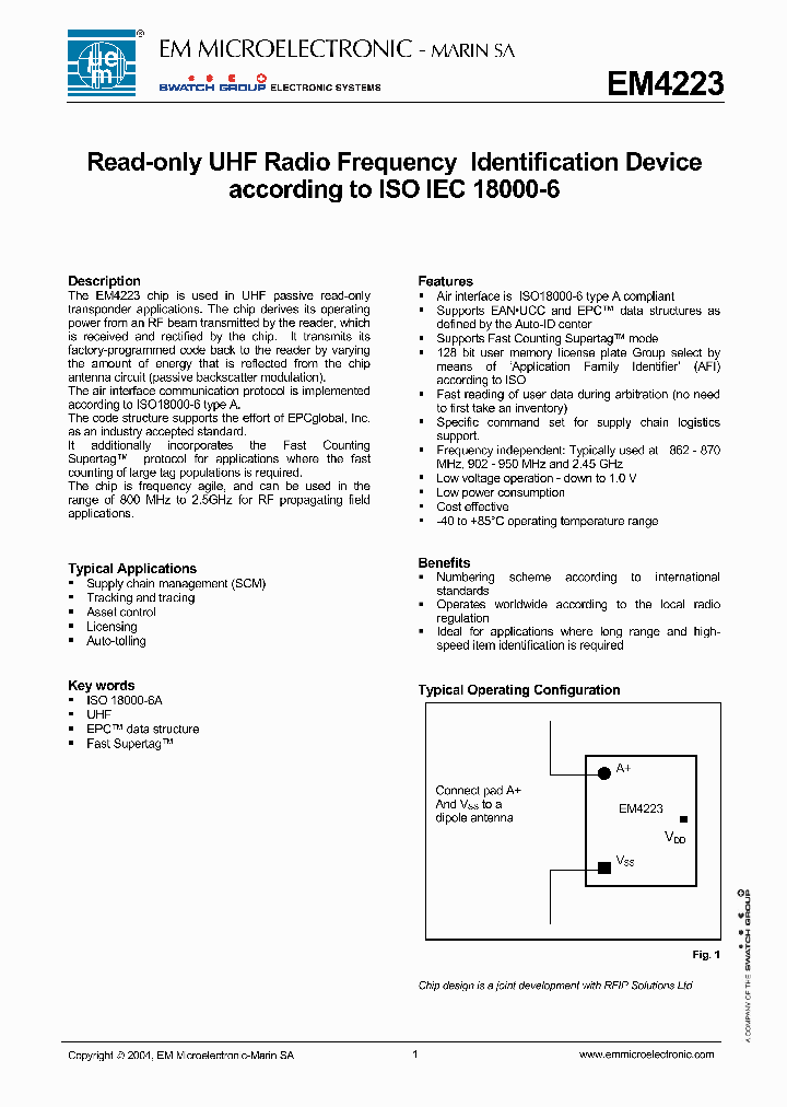 EM4223V3WS11E_6109900.PDF Datasheet