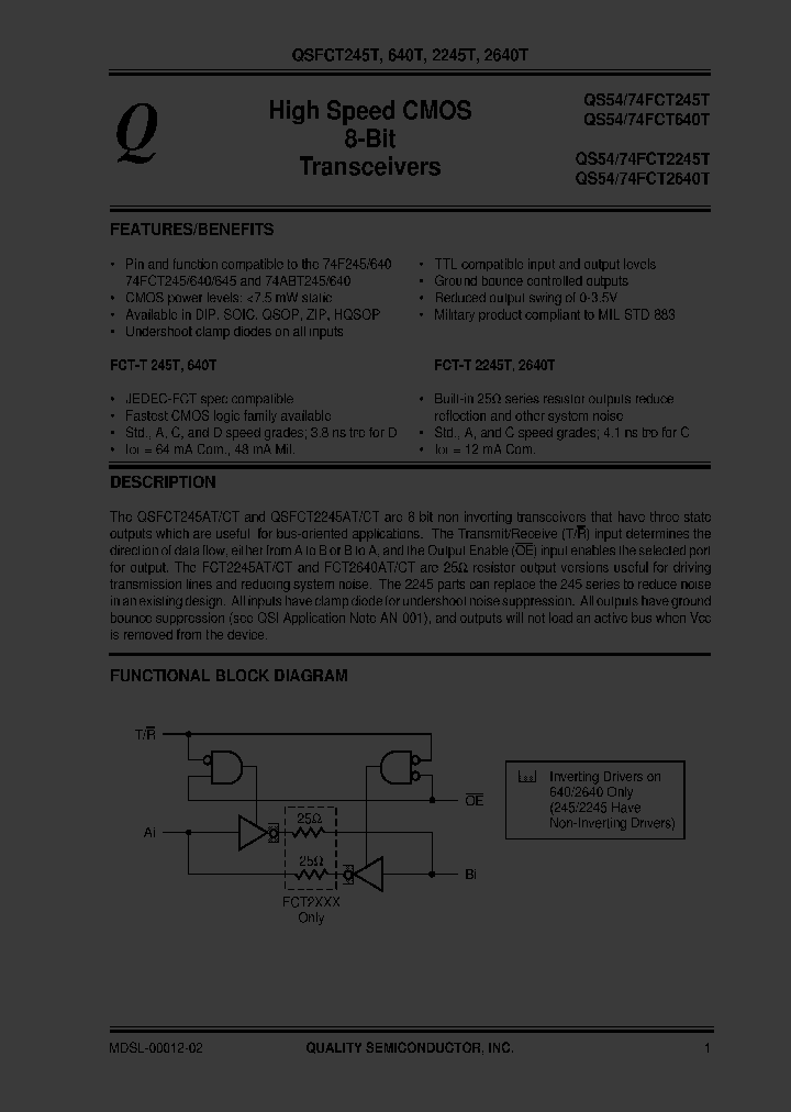 QS74FCT2640TQ_6216785.PDF Datasheet