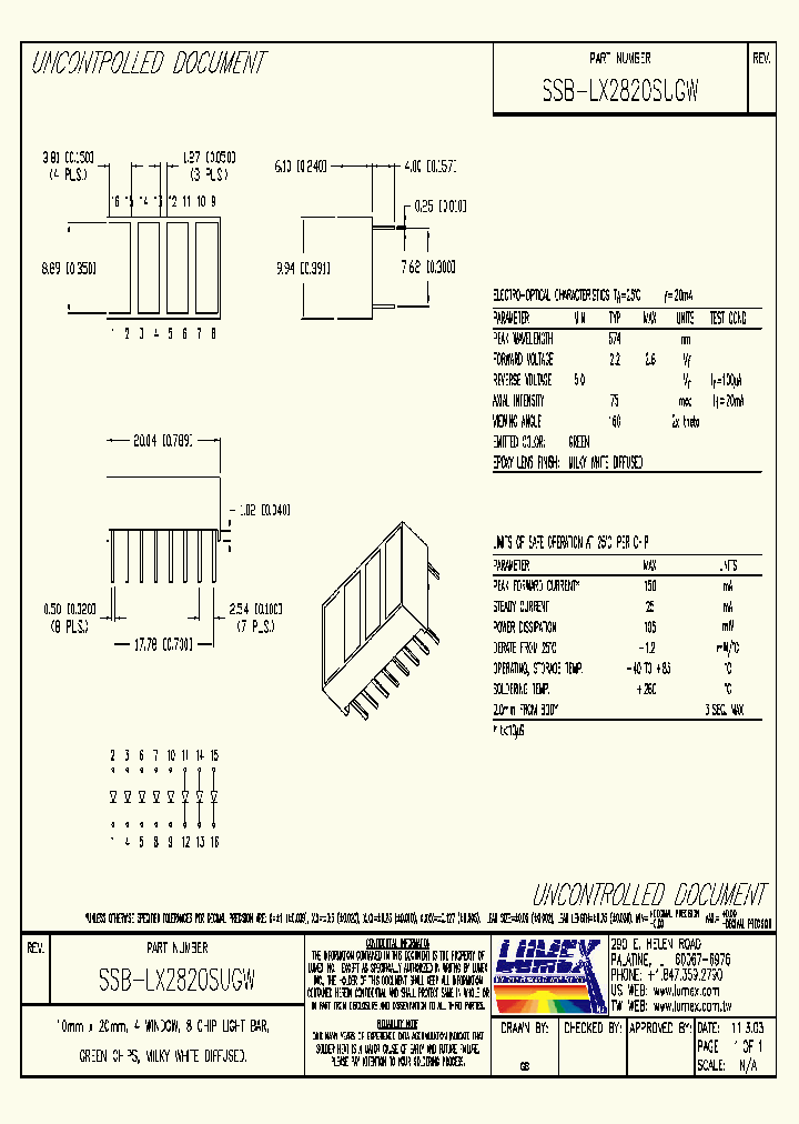 SSB-LX2820SUGW_6221963.PDF Datasheet