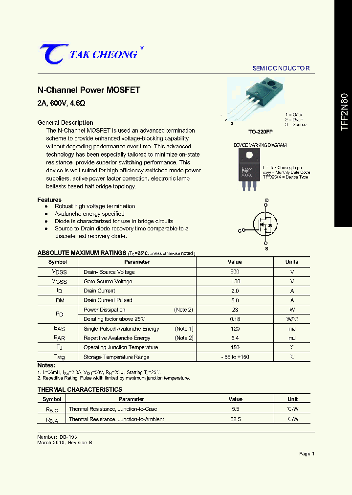 TFF2N60_6239588.PDF Datasheet