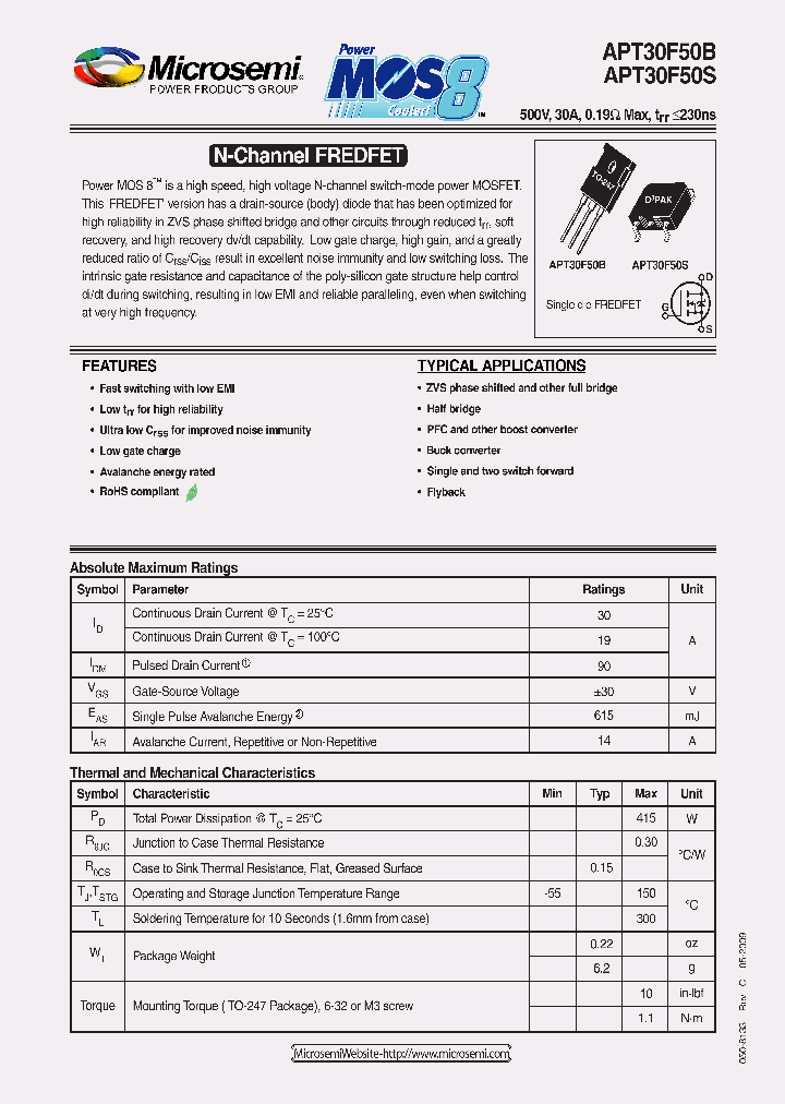 APT30F50B_6259734.PDF Datasheet