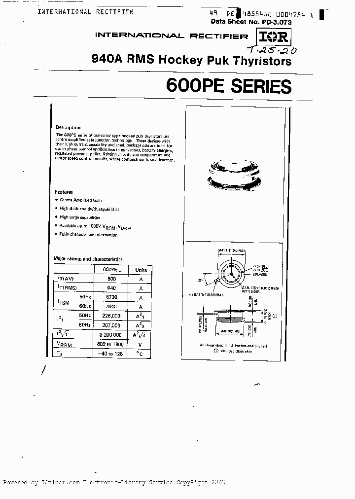 600PE100_6288444.PDF Datasheet