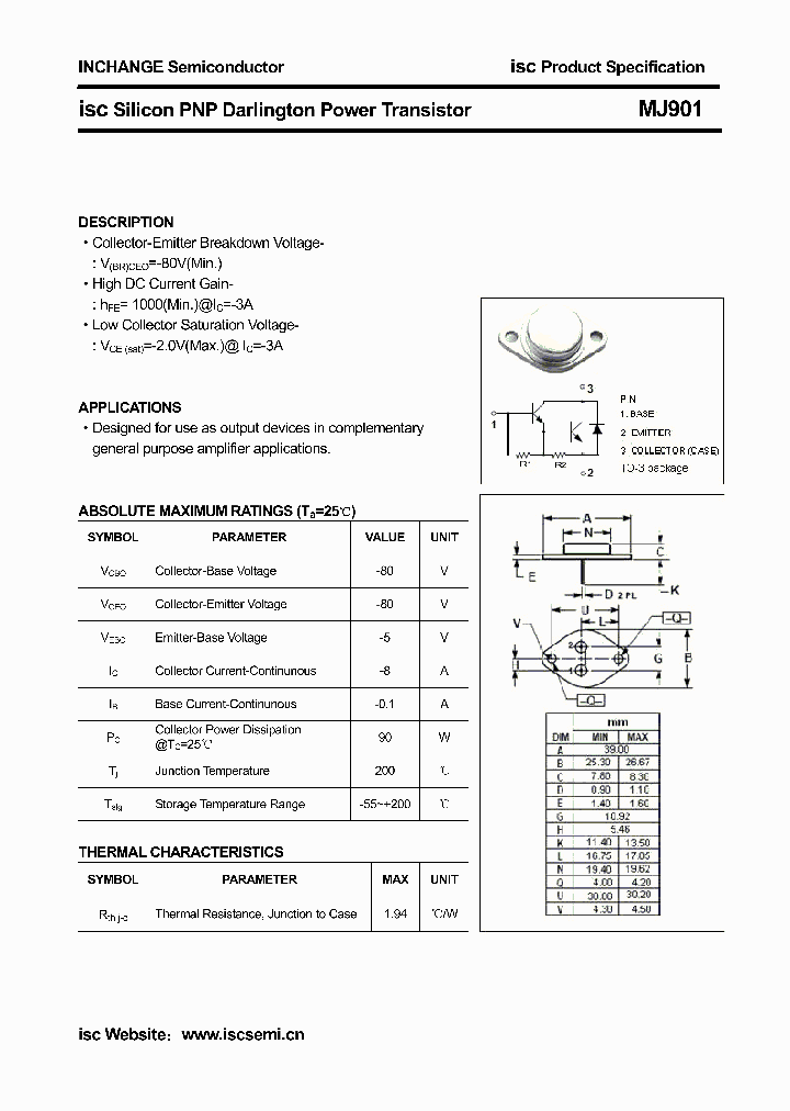 MJ901_6314224.PDF Datasheet