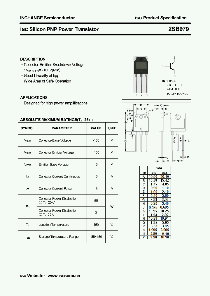 2SB979_6363034.PDF Datasheet