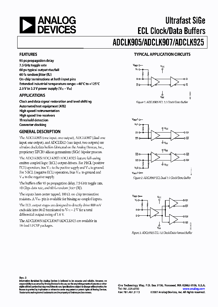 ADCLK925BCPZ-WP_6368799.PDF Datasheet