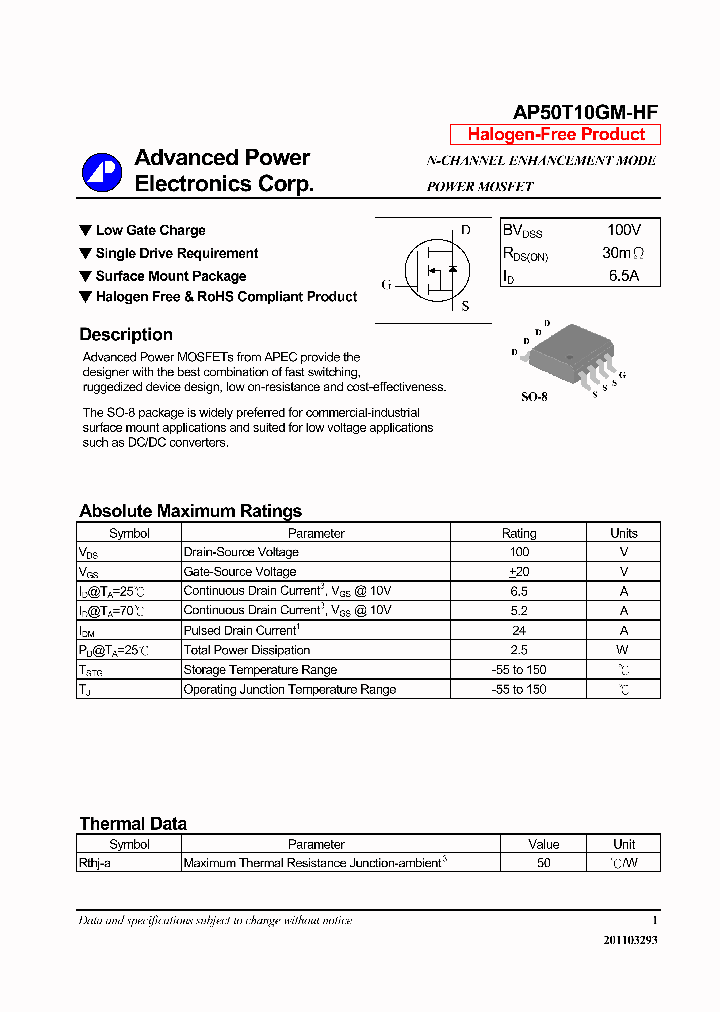 AP50T10GM-HF_6369866.PDF Datasheet