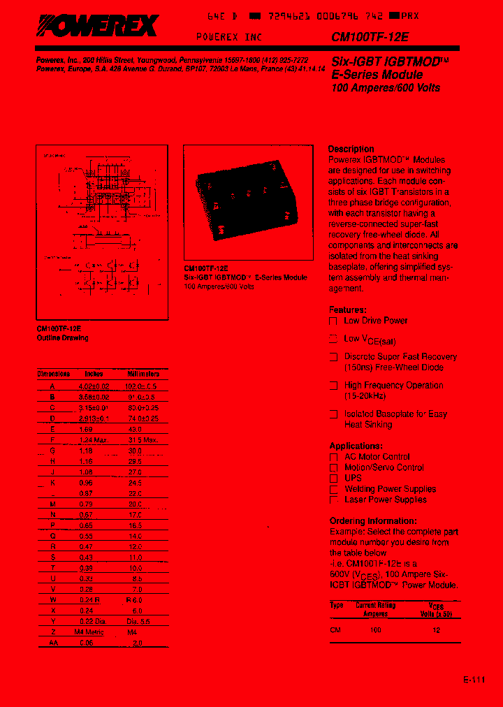 CM100TF12E_6370031.PDF Datasheet