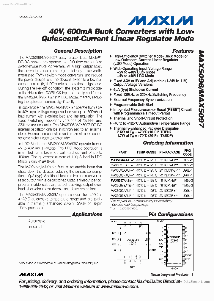 MAX5097_6377457.PDF Datasheet