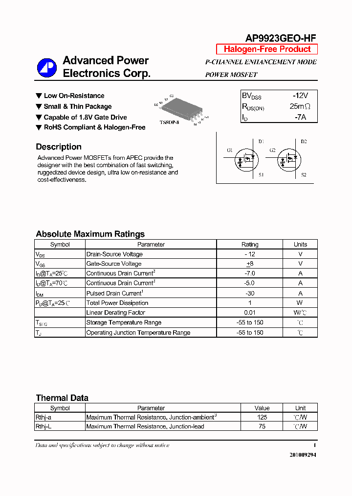 AP9923GEO-HF_6377447.PDF Datasheet