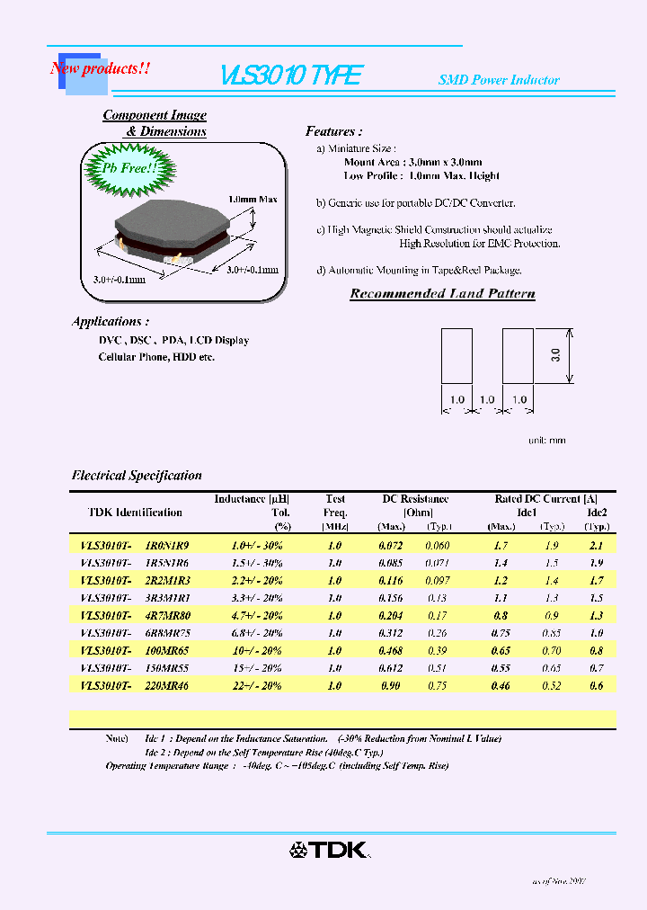 VLS3010T-4R7MR80_6384955.PDF Datasheet