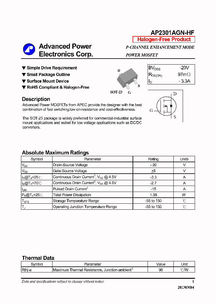 AP2301AGN-HF_6400695.PDF Datasheet