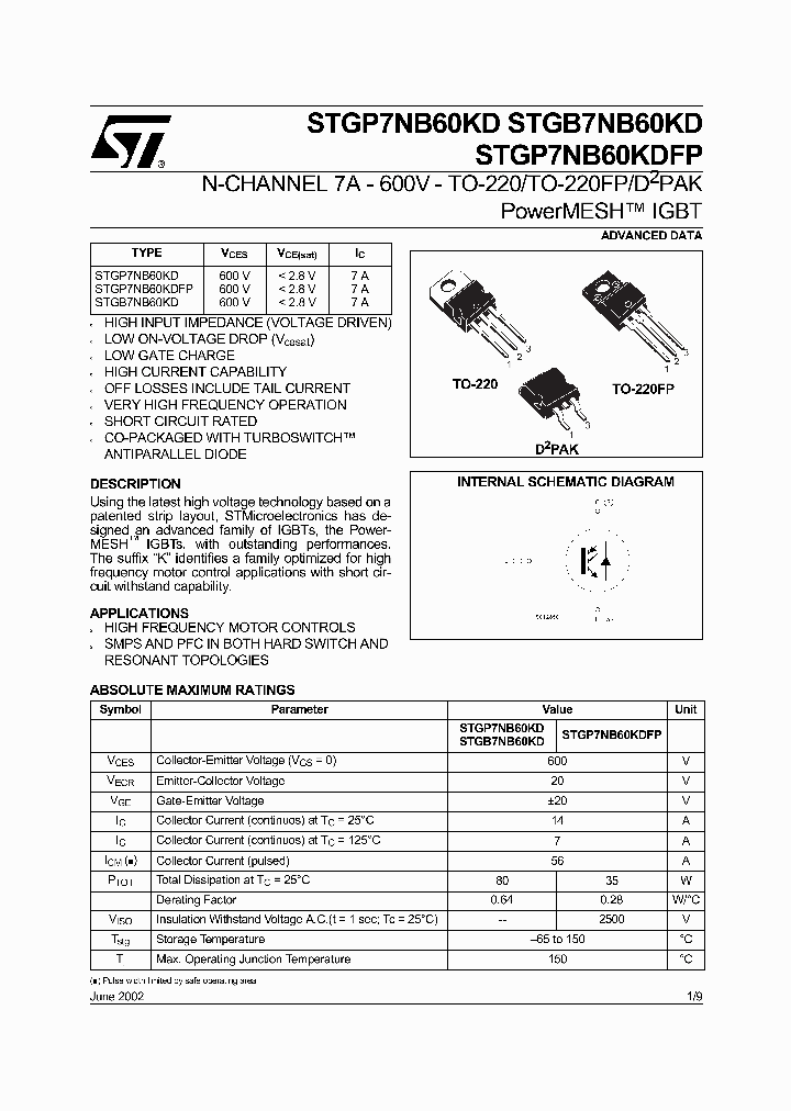 STGB7NB60KD_6403284.PDF Datasheet