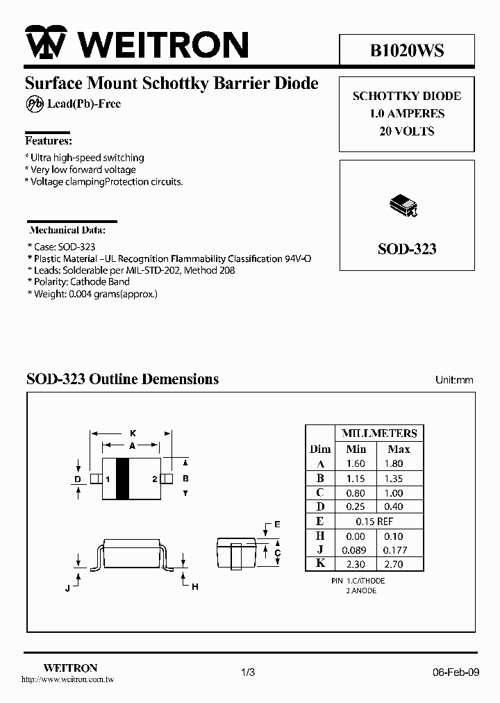 B1020WS_6458451.PDF Datasheet