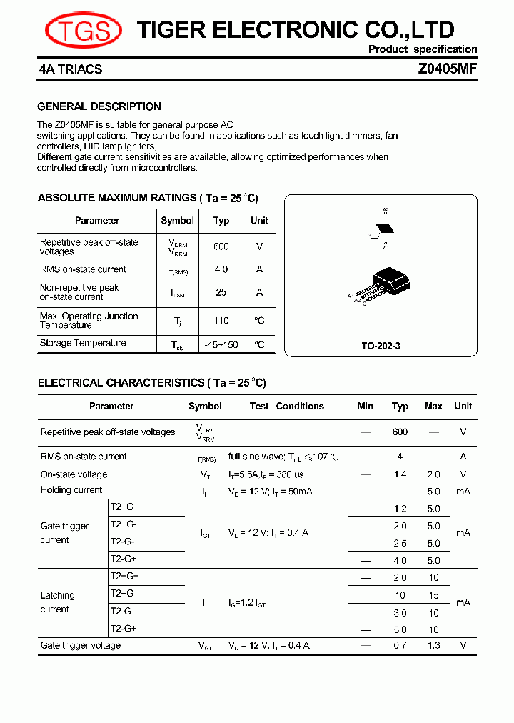 Z0405MF_6462773.PDF Datasheet