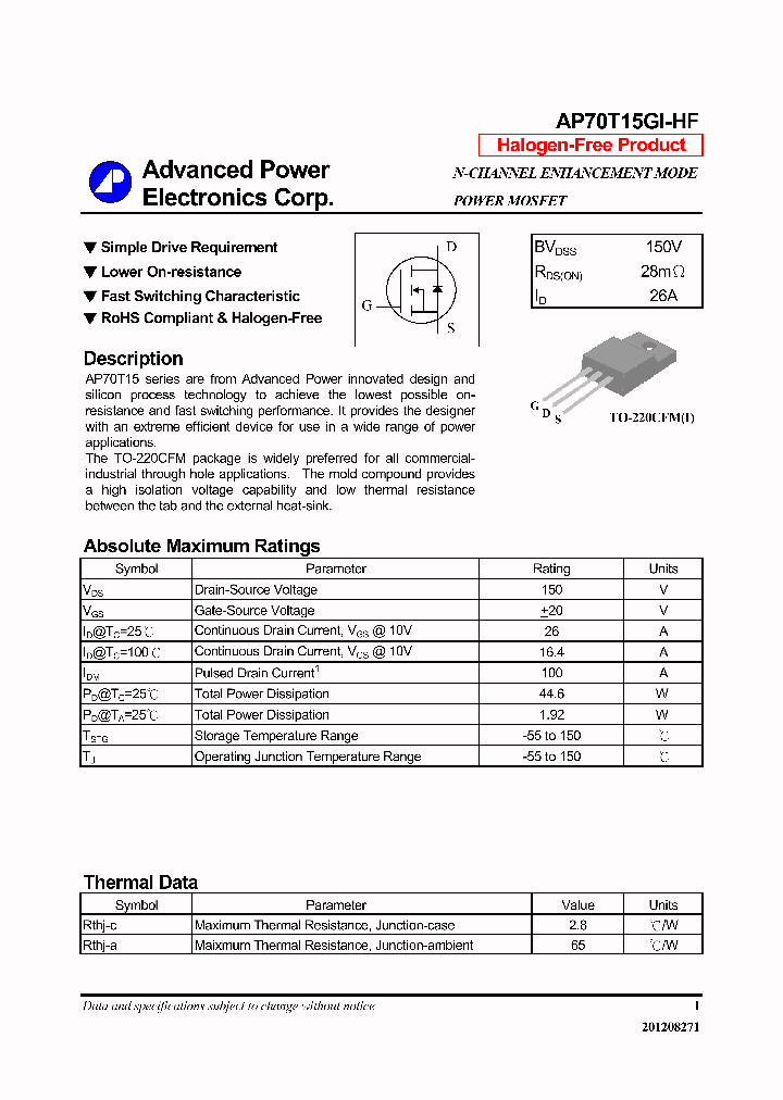 AP70T15GI-HF_6483755.PDF Datasheet