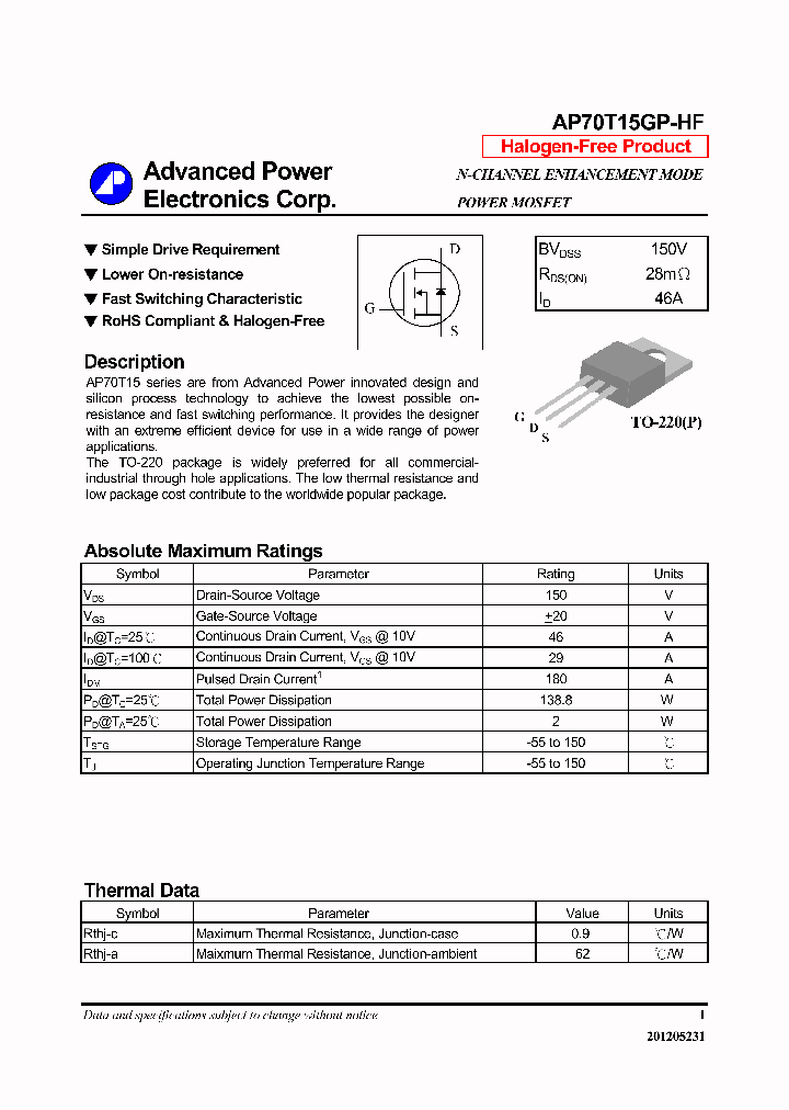 AP70T15GP-HF_6483756.PDF Datasheet