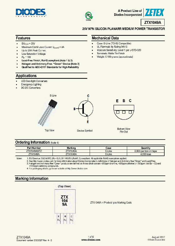 ZTX1049A_6496942.PDF Datasheet