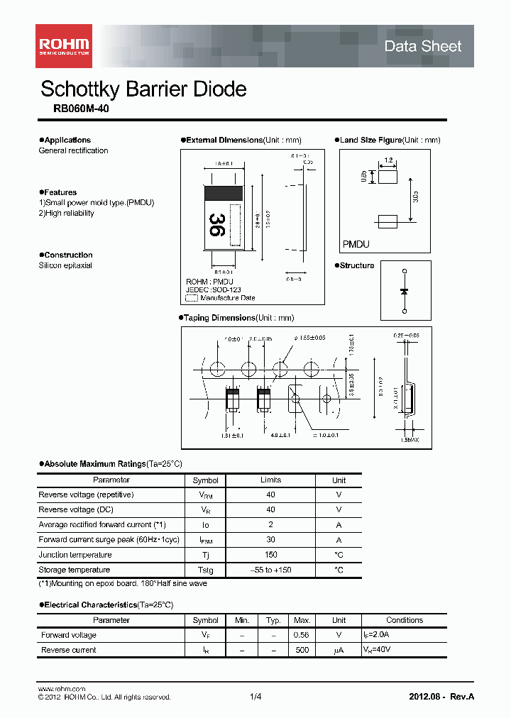 RB060M-40TF_6496874.PDF Datasheet