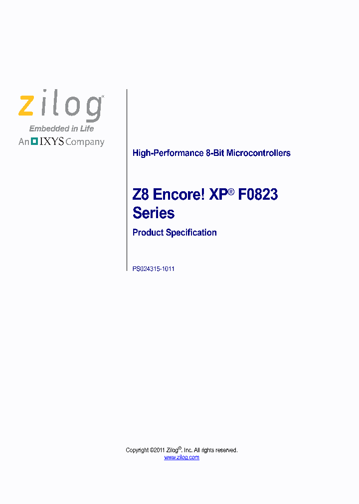 Z8F0823_6500054.PDF Datasheet