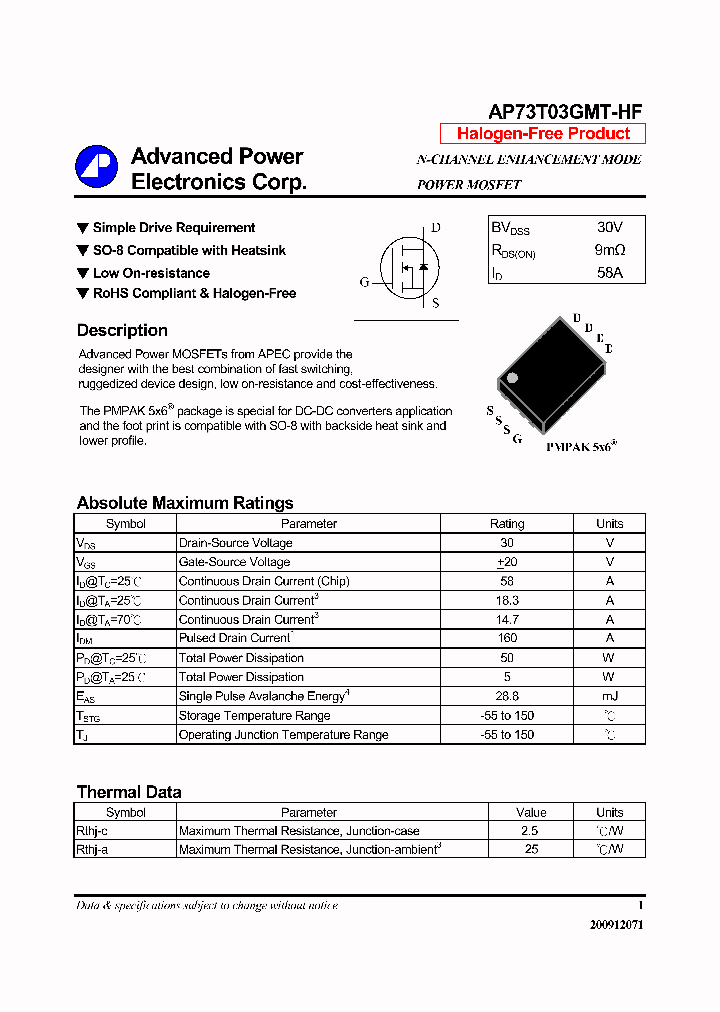 AP73T03GMT-HF_6507267.PDF Datasheet