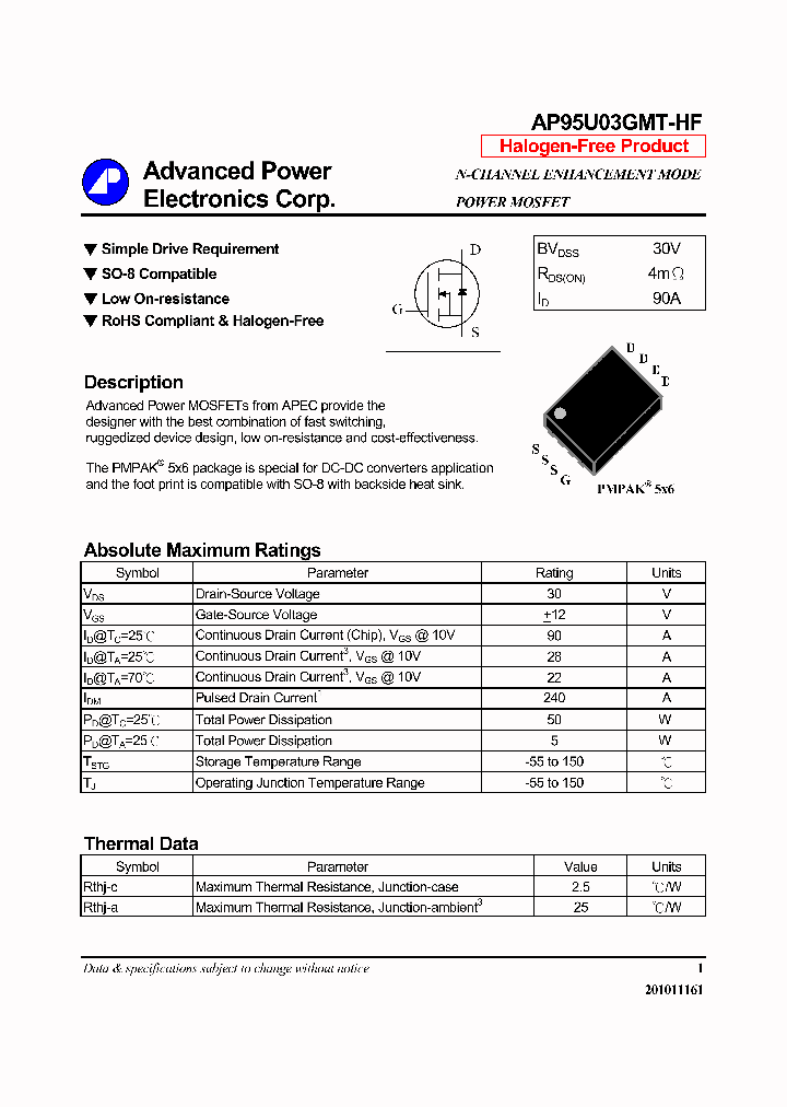 AP95U03GMT-HF_6507272.PDF Datasheet