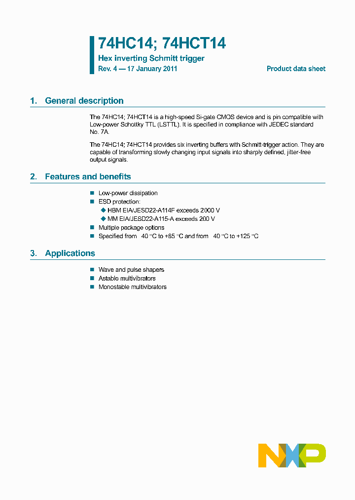 74HCT14N_6527308.PDF Datasheet