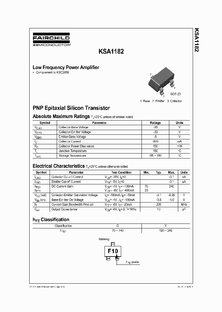 KSA1182YMTFNL_6533199.PDF Datasheet