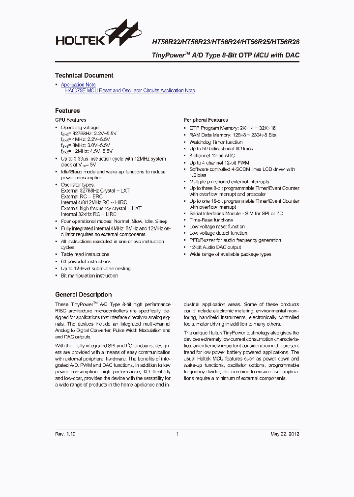 HT56R2212_6556828.PDF Datasheet