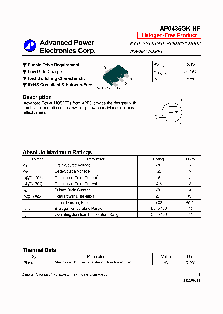 AP9435GK-HF_6562060.PDF Datasheet