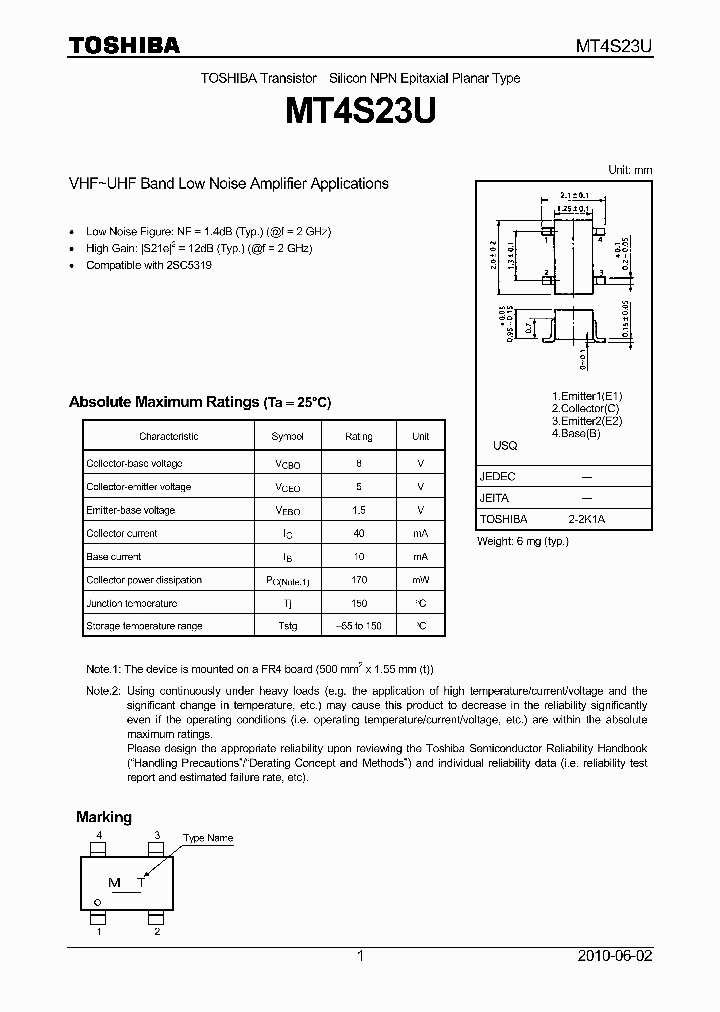 MT4S23U_6590014.PDF Datasheet