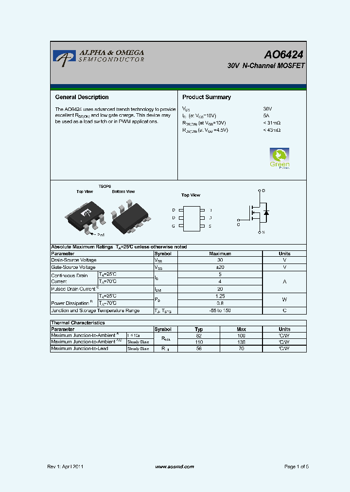 AO6424_6603542.PDF Datasheet