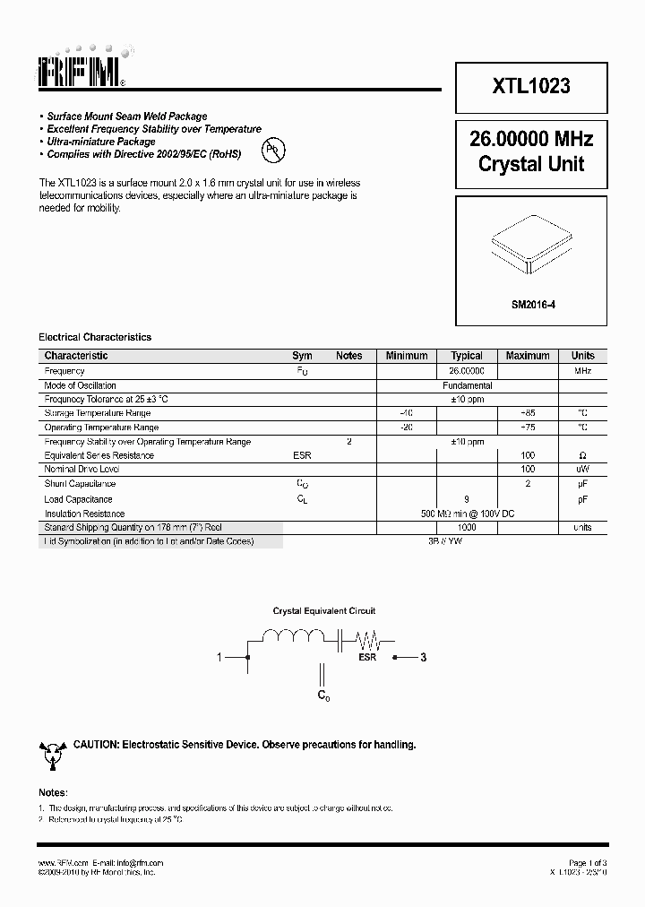 XTL1023_6606165.PDF Datasheet