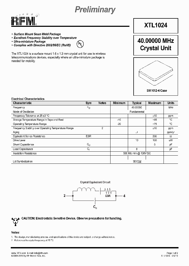 XTL1024_6606166.PDF Datasheet