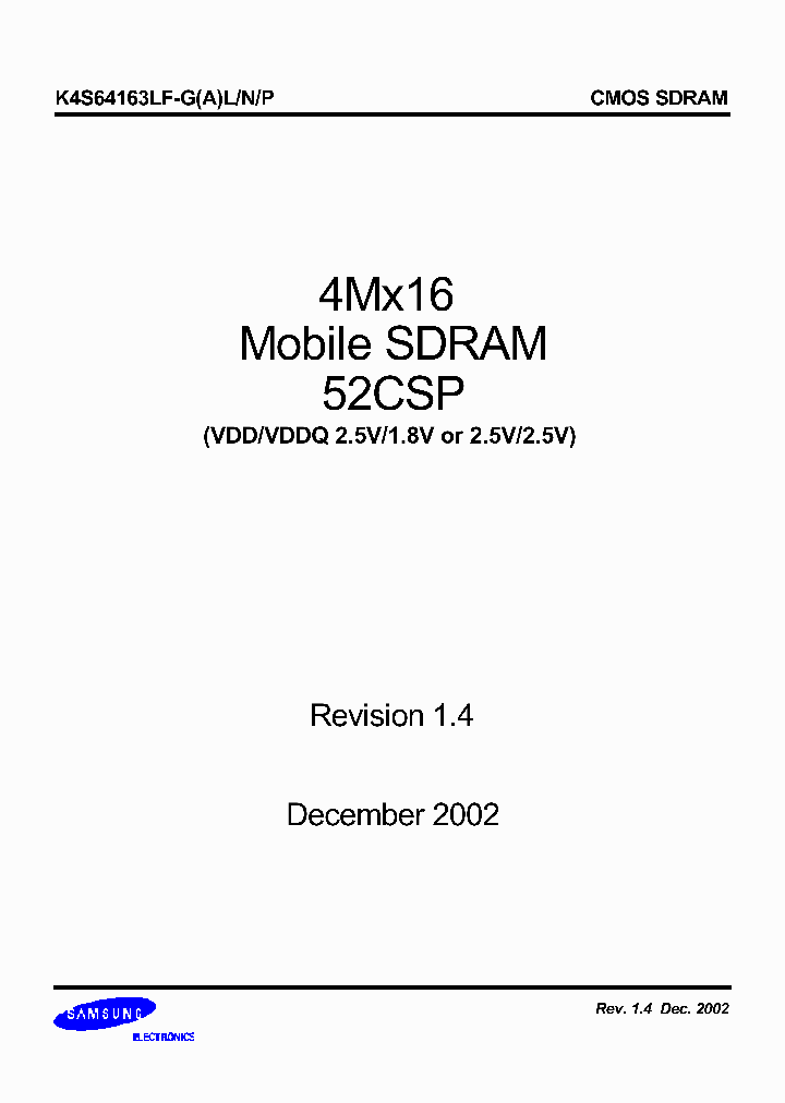 K4S64163LF-AL1L_6612005.PDF Datasheet