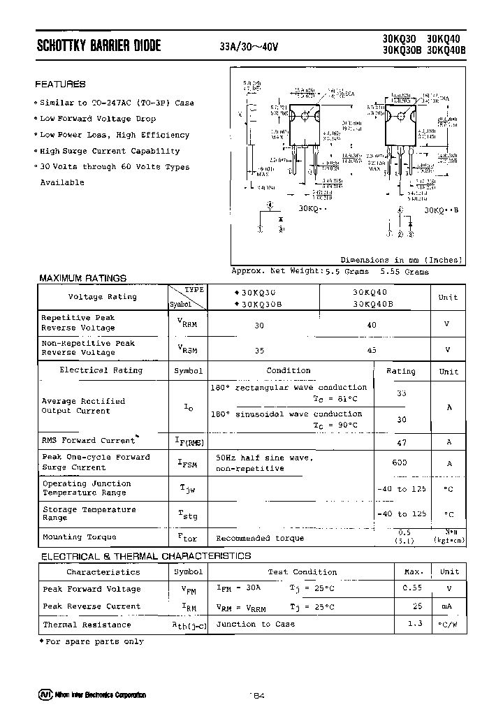 30KQ40B_6616341.PDF Datasheet