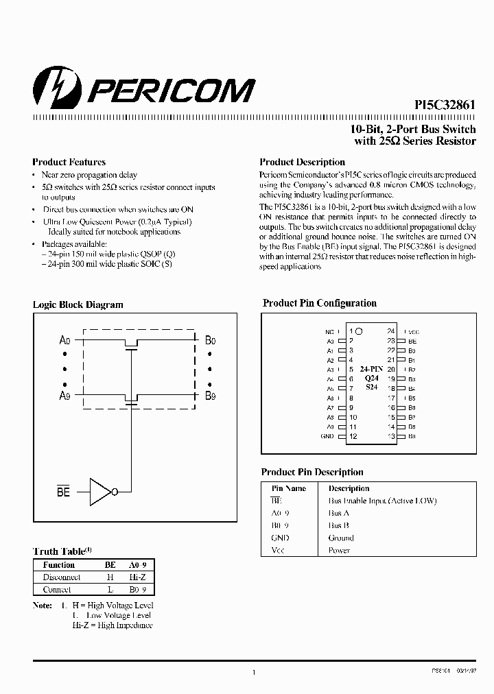 PI5C32861_6612588.PDF Datasheet