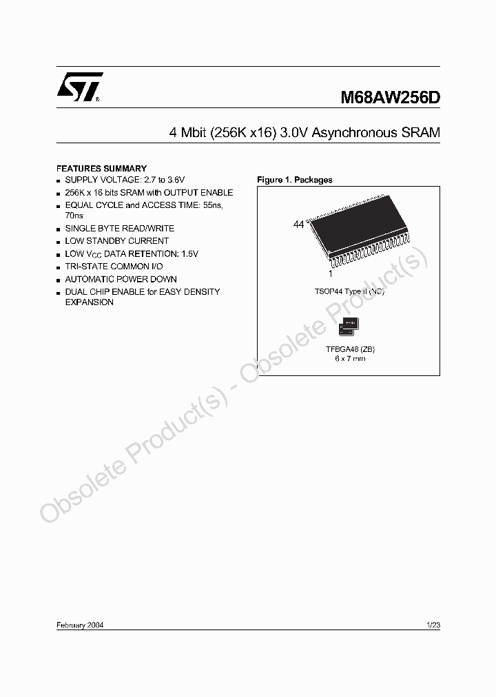 M68AW256DN55ND1T_6624516.PDF Datasheet